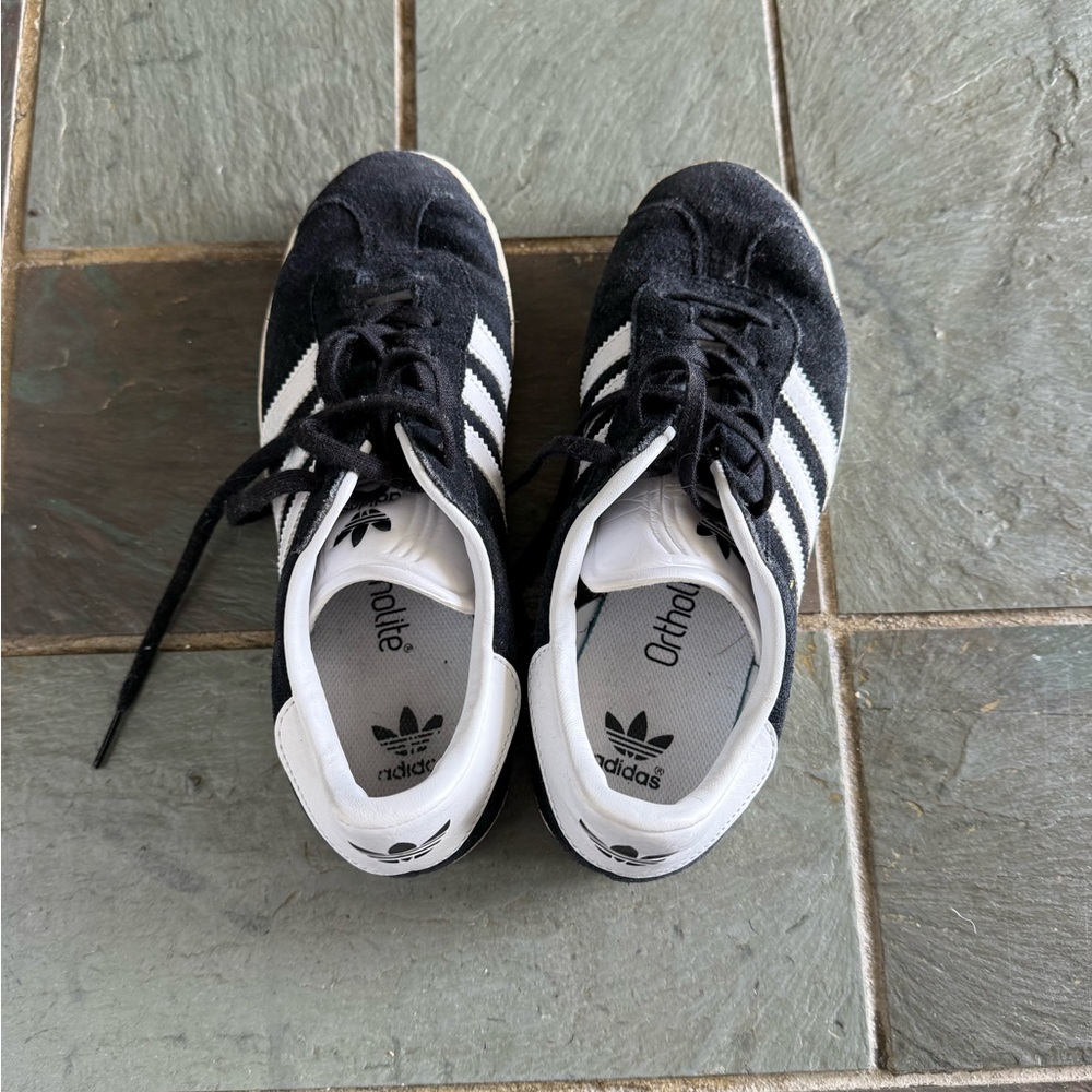 Adidas Black and White Gazelle sneakers